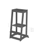 roba Lernturm Monti Step – sicherer Kinder-Tritthocker aus FSC-Holz - Anthrazit