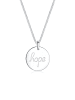 Elli Halskette 925 Sterling Silber Hope-Schriftzug in Silber