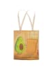 Mr. & Mrs. Panda Tasche Avocado Toast Design ohne Spruch in Weiß