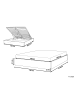 Beliani Doppelbett DINAN in Beige/Schwarz - (W) 149 x (H) 31 x (L) 214 cm