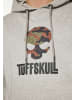 TUFFSKULL Sweatshirt in Hellgrau Melange