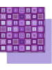 Buntpapierfabrik Ludwig Bähr Scrapbook Paper Winterzauber flieder/brombeer 12x12 Zoll Packung mit ...