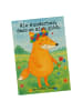 Mr. & Mrs. Panda Ansichtskarte Fuchs Blumen Design mit Spruch in Weiß