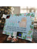 Mr. & Mrs. Panda Adventskalender Otter Stein mit Spruch in Eisblau