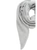 Faera Bouclé Dreieckstuch cozy Material in Hellgrau