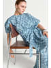Rich & Royal Bedrucktes Baumwoll-Midi-Kleid in Midnight Blue