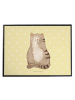 Mr. & Mrs. Panda Tischschoner Katze Sitzen ohne Spruch in Gelb Pastell