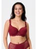 LINGADORE DAILY T-Shirt BH - Plus Size Ruby wine jacquard