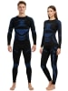 normani 2x Thermo-Langarmshirt UNISEX in Schwarz/Blau