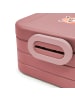 Mr. & Mrs. Panda Bento Box Roter Panda Motiv mit Spruch in Rot Pastell