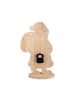 näve LED-Holz-Dekoleuchte "SANTA" in braun - (L)31,5cm x (B)13cm x (H)49cm