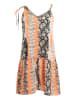 IZIA Damen Minikleid Mit Schlangenprint in Orange Mehrfarbig