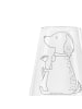 Mr. & Mrs. Panda Weißwein Glas Hund Blume ohne Spruch in Transparent