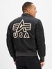 Alpha Industries Bomberjacke Distressed in schwarz
