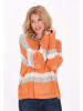 VIRITA Women Sweater in Offwhite Grey Orange