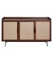 CALICOSY Sideboard JETSON in Dunkles Holz - (W) 140  x (H) 79  x (L) 39,5  cm