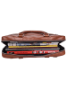 Leonhard Heyden Cambridge Aktentasche Leder 37 cm Laptopfach cognac