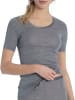 Calida Top kurzarm in Platin Melange