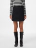 Pieces Wickelrock in Black Denim