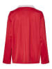 Pieces Langarm-Poloshirt in High Risk Red