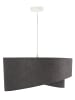 Licht-Erlebnisse Pendelleuchte Ø 50 x (T)107 cm in Weiß Dunkelgrau Mint
