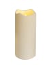 STAR Trading LED Stumpenkerze Paul, naturweiß, outdoor, 23cm