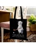 Mr. & Mrs. Panda totebag Panda Hockey spielen mit Spruch in Schwarz