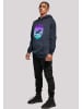 F4NT4STIC Hoodie Retro Alien Weltraum Sonnenuntergang in marineblau