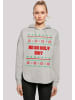 F4NT4STIC Oversized Hoodie Ho Ho Holy in grau