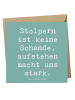 Mr. & Mrs. Panda Grußkarte Spruch Aus Fehlern lernen mit Spruch in Meeresbrise