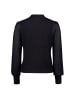Zero  Strickpullover mit transparenten Ärmeln in Black Beauty