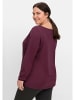 sheego Funktions-Sweatshirt in aubergine