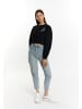 myMo Sweatshirt Cropped in Schwarz