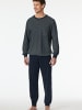 Schiesser Pyjama Comfort Essentials in nachtblau