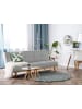 Beliani 3-Sitzer Sofa FROYA in Grau/Braun - (W) 183 x (H) 80 x (L) 80 cm