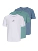 JACK & JONES Junior 3er-Pack T-shirt in Blue Mirage
