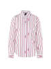 MARC CAIN Gestreifte Bluse Rethink Together in Rot