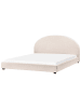 Beliani Doppelbett VAUCLUSE in Beige - (W) 194 x (H) 112 x (L) 214 cm