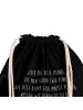 Mr. & Mrs. Panda Gymnastiktasche Igel Seilhüpfen mit Spruch in Schwarz