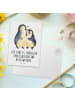 Mr. & Mrs. Panda Wanddeko Pinguine Einschlafen mit Spruch in Weiß