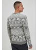11 Project Norwegerpullover PRUwe 20714170 ME Modischer Strickpullover mit winterlichem Muster in Grau