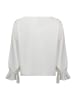 Betty Barclay Satin-Bluse mit U-Boot-Ausschnitt in Rohweiß