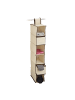 relaxdays Hängeregal in Beige - (B)14,5 x (H)82 x (T)30 cm