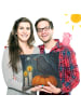 Mr. & Mrs. Panda Kuschel Kissen Krähe Halloween Design ohne Spruch in Weiß