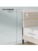 VASAGLE Bettgestell Kacy in Hellbeige - (B)160 x (H)(110-116.5) x (T)202 cm