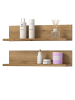 Inn.Furn Regal Evoke Eiche 51 cm, Badezimmer Regal 2er Set