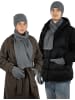 normani Merinowoll-Mütze mit Design Yuma in Grau