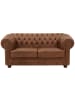 58 aufm Kessel SOFA 2-Sitzer Kath Echtleder (Antikoptik) cognac