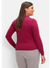 sheego Pullover in weinrot