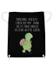 Mr. & Mrs. Panda rucksack stoff Schildkröte Wanderer mit Spruch in Schwarz
